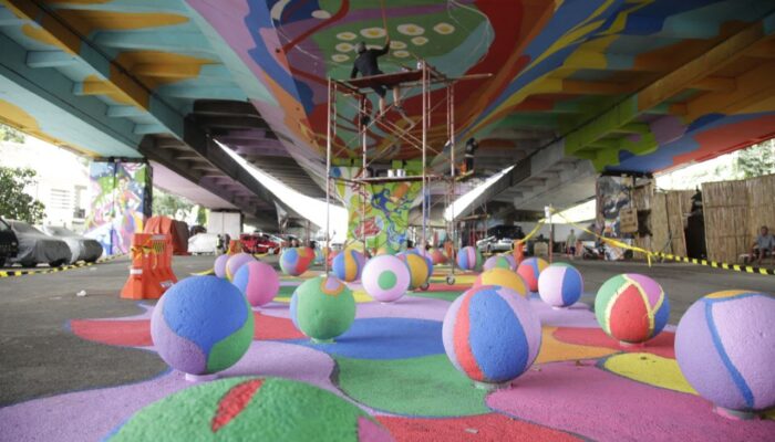 Kolong Jembatan Pasupati Ditata, Sebelumnya Kumuh Jadi Area Kreatif