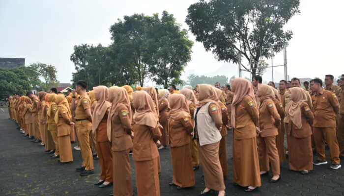 Apel Gabungan Perdana: Sekda Sumedang Sebut Efisiensi Anggaran Tak Pengaruhi Kinerja ASN