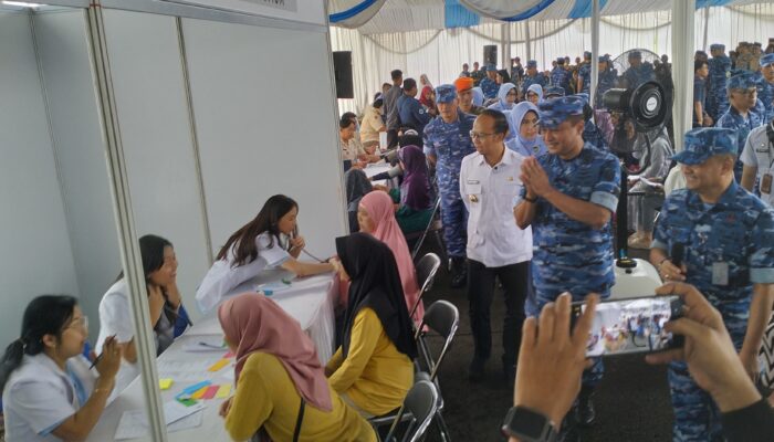 Baksos Kesehatan HUT TNI AU di Lanud Wiriadinata Tasik Komplit, Mirip di Rumah Sakit