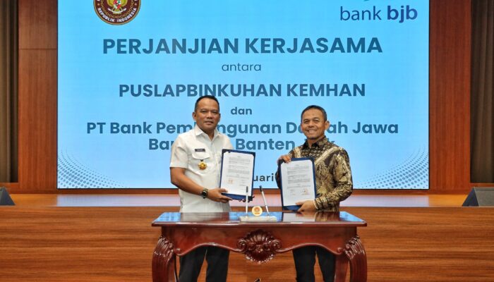 Sinergi Bank bjb dengan Kemhan RI, Tandatangani Nota Kesepahaman