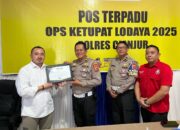 Arus Mudik Lancar, Fanpan & Partner Berikan Penghargaan kepada Satlantas Cianjur