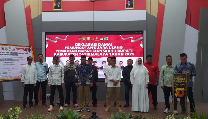 Komitmen Para Calon dan Tokoh untuk PSU Pilkada Kabupaten Tasikmalaya Damai