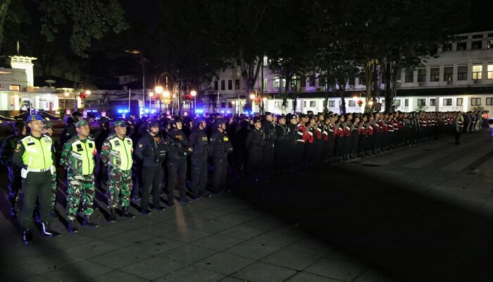 600 Personel Gabungan Patroli, Pastikan Keamanan Kota Bandung