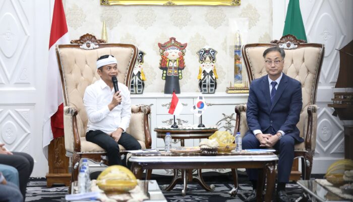 Bupati Saepul Bahri Binzein Sambut Kunker Bupati Kabupaten Gurye