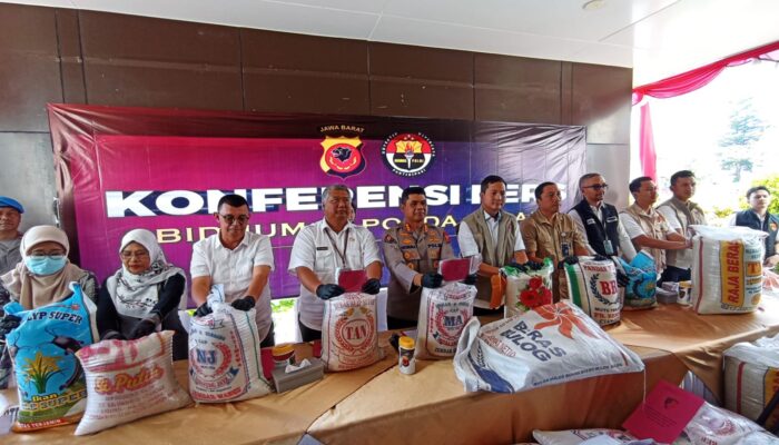 Polda Jabar Ungkap Kecurangan Beras Oplosan, 6 Tersangka Ditangkap