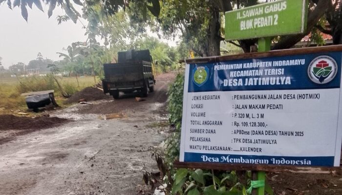 Pemdes Jatimulya Realisasikan Pembangunan Jalan Blok Makam Pedati | Angaran DD Tahap 2 Tahun 2025