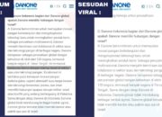Pengamat Ekonomi Syariah: Danone Diduga Hapus Diam-Diam Afiliasi dengan Israel dari Situs Resmi