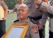 Ipda Sandy Tatiady Koswara Terima Kenaikan Pangkat Luar Biasa