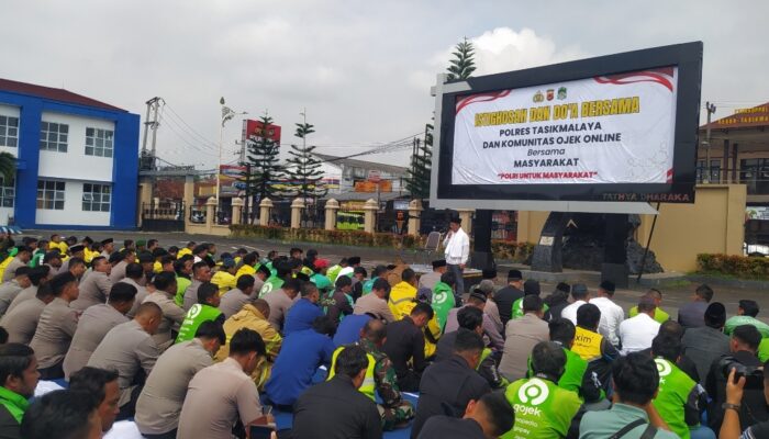 Belasungkawa Affan Kurniawan, Polres Tasikmalaya Istigasah Bareng Ojol dan Ulama