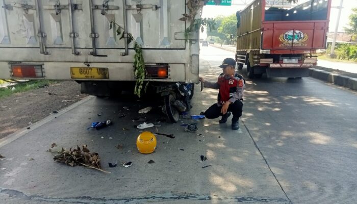 Kecelakaan Lalu Lintas di Jalan Pantura Desa Sukahaji, Kapolsek Patrol Imbau Pengendara Waspada