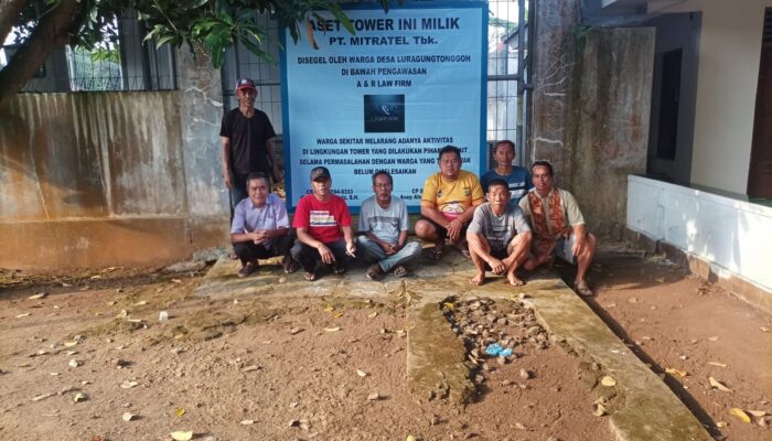 Tower BTS PT Miratel di Desa Luragungtonggoh Diprotes Warga