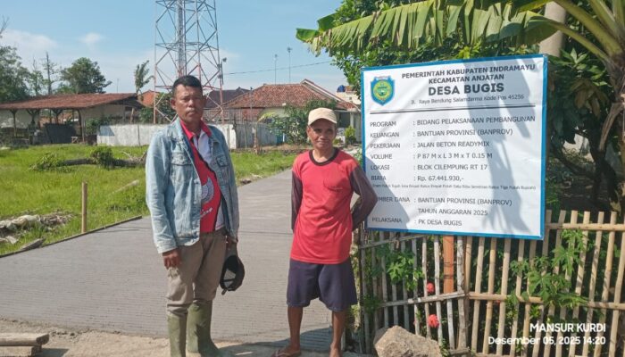 Pembangunan Jalan di Desa Bugis, Warga Semringah
