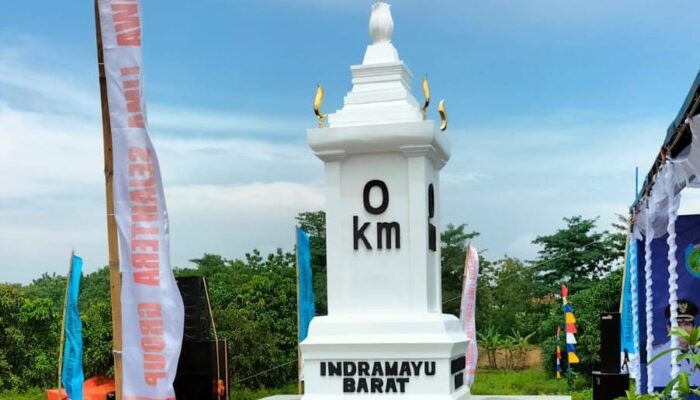 Resmi Berdiri Titik Nol KM Monumen Indramayu Barat, Sebagai Simbol Tonggak Awal Sejarah Indramayu Barat
