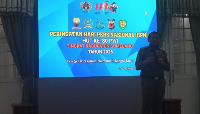 Ketua PWI Sumedang: Jurnalisme Sehat Jadi Kunci Kondusivitas dan Roda Ekonomi Daerah