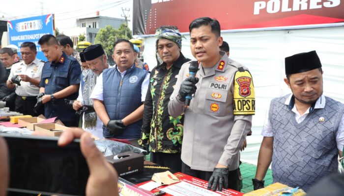 Kapolres Tasik Kota, Ungkap Kasus Kriminalitas Sebulan Terakhir