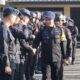 Personel Brimob Polda Jabar Gelar Apel Gabungan dan Halal Bihalal di Jatinangor