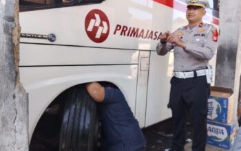 Jelang Mudik 2026, Polres dan Dishub Tasikmalaya Ramp Check Kendaraan di Terminal Singaparna