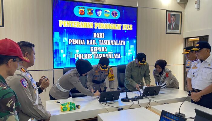 Hibah Perangkat ETLE dari Pemkab Tasikmalaya ke Polres Tasikmalaya