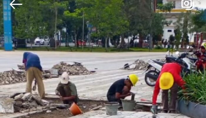 Lantai Tajam Makan Korban, Alun-alun Sumedang Dirombak Jelang Lebaran, Demi Kenyamanan