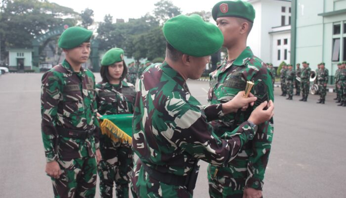 Wadan Kodiklatad Pimpin Laporan Korps Kenaikan Pangkat Puluhan Prajurit dan PNS
