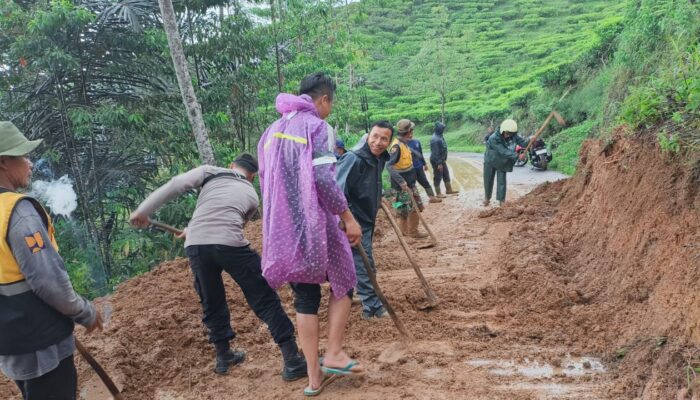 Tebing di Jalur Taraju-Bojonggambir Longsor, Akses Jalan Sempat Lumpuh Total