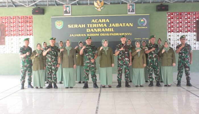 Dandim 0616 Indramayu Pimpin Sertijab Danramil, Tekankan Profesionalisme dan Kawal Program Strategis Nasional