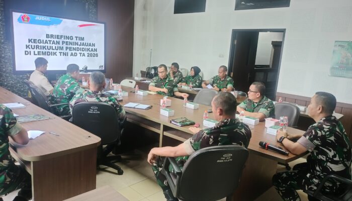 Sempurnakan Kualitas Prajurit, Dirdik Kodiklatad Matangkan Persiapan Jaukurdik TA 2026