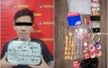 Satnarkoba Polres Garut Sikat Pengedar Sabu di Tarogong Kidul