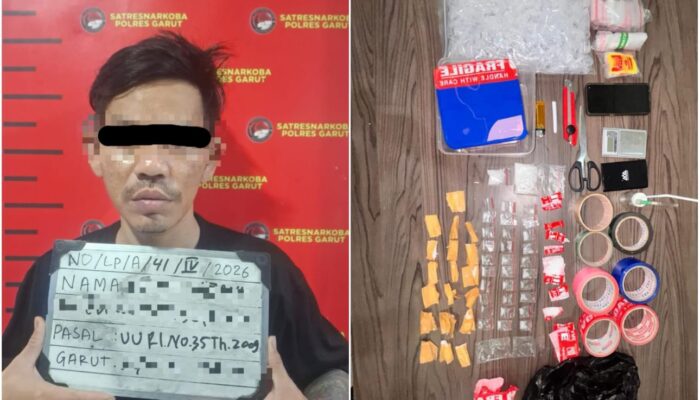 Satnarkoba Polres Garut Sikat Pengedar Sabu di Tarogong Kidul