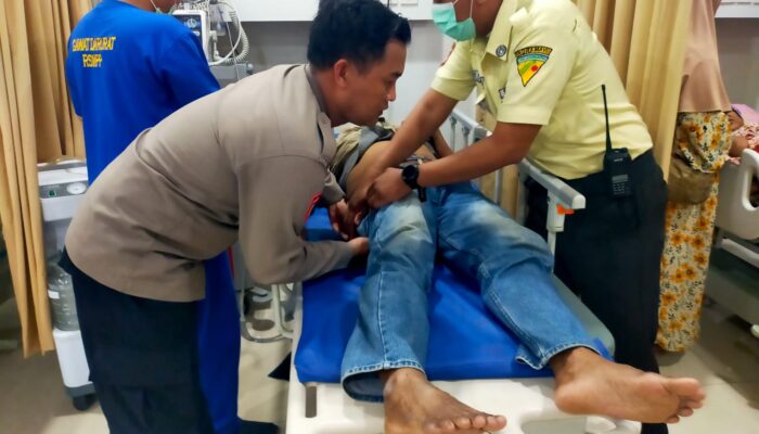 Laka Lantas di Pantura Patrol: Dua Motor Bertabrakan, Korban Luka Serius Dilarikan ke RS