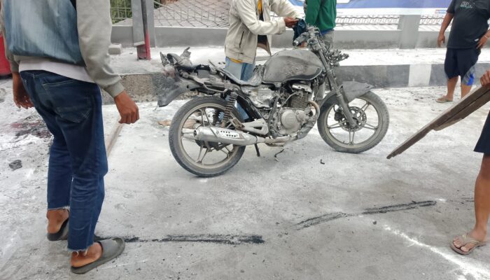 Tiga Unit Sepeda Motor Hangus Terbakar di SPBU Karangnunggal ​