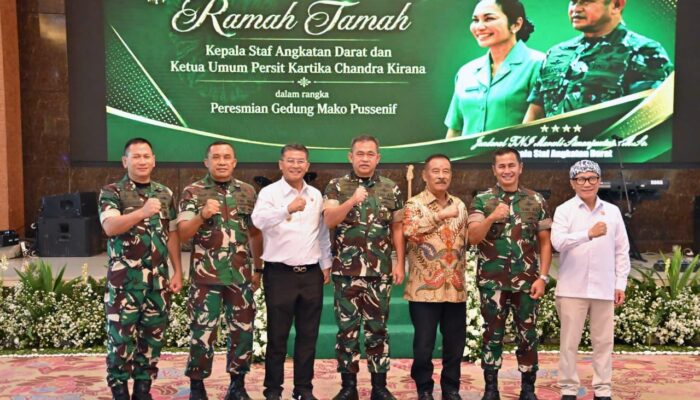 Resmikan Mako Pussenif Bandung, Kasad Jenderal Maruli Simanjuntak Kumpulkan LBP hingga Bos Persib Umuh Muchtar