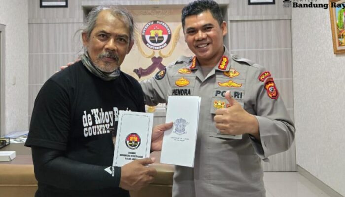 Gowes Bandung-Jogja, Polda Jabar Beri Suntikan Semangat untuk Wartawan Senior Abah Taufik