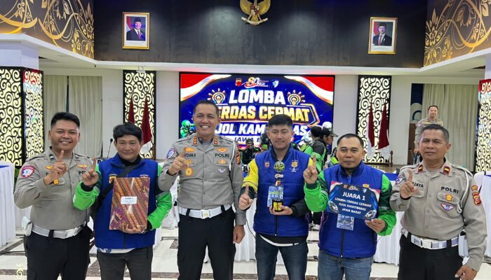 Polres Tasikmalaya Raih Juara 1 Lomba Cerdas Cermat Ojol Kamtibmas Tingkat Polda Jabar