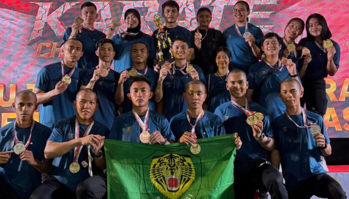 Sabet Juara Umum Piala Presiden 2026 di Lampung, Kontingen Karate Kodam III/Siliwangi Borong 24 Medali