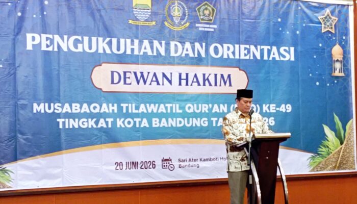 Buka Orientasi MTQ ke-49, Sekda Kota Bandung Titip Tiga Pesan Penting untuk Dewan Hakim