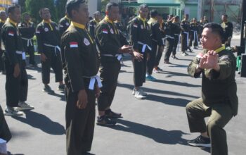 Dankodiklatad Turun Langsung Uji Kemampuan Silat Militer Prajurit di Malang