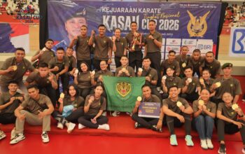Karateka Kodam III/Siliwangi Sabet Juara Umum II di Kejurnas Piala KASAU Cup 2026, Borong 24 Medali