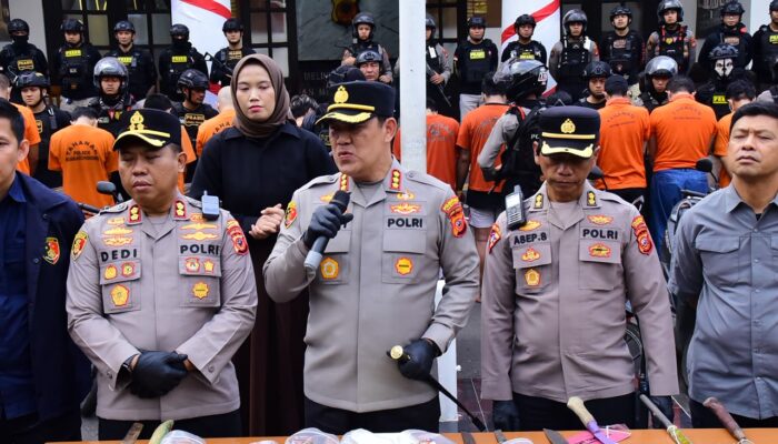 Polrestabes Bandung Ringkus 19 Bandit Jalanan dan Luruskan Isu Begal Viral