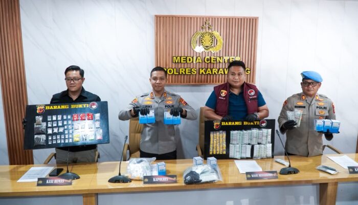 Sikat Jaringan Narkoba, Polres Karawang Ringkus 32 Tersangka
