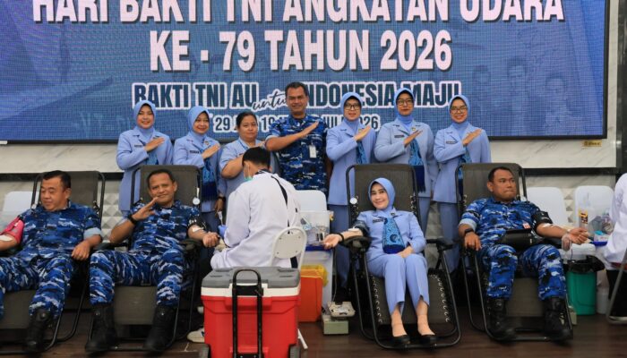 Sambut Hari Bakti ke-79 TNI AU, Bakorda Bandung Gelar Donor Darah di RSAU dr. M. Salamun