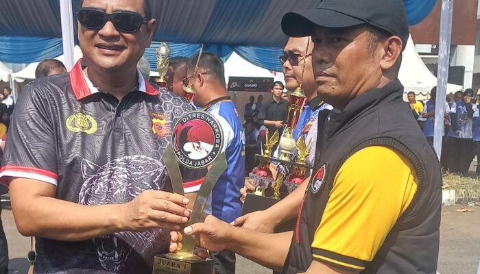 Satresnarkoba Polres Tasikmalaya Kota Sabet Juara 1 Kampung Tangguh Bebas Narkoba Tingkat Polda Jabar