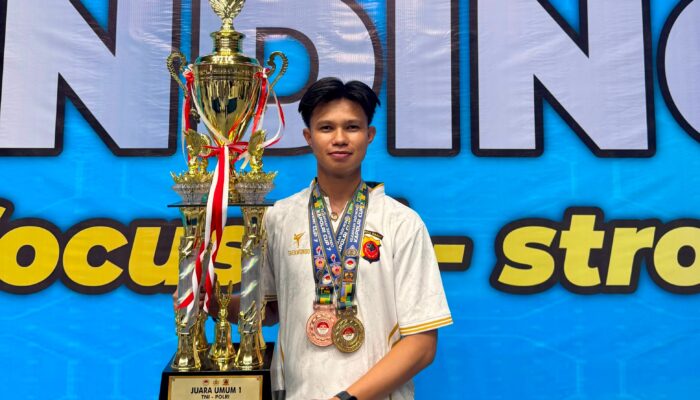 Anggota Polres Tasikmalaya Raih Medali Emas di Kejuaraan Taekwondo Kapolri Cup