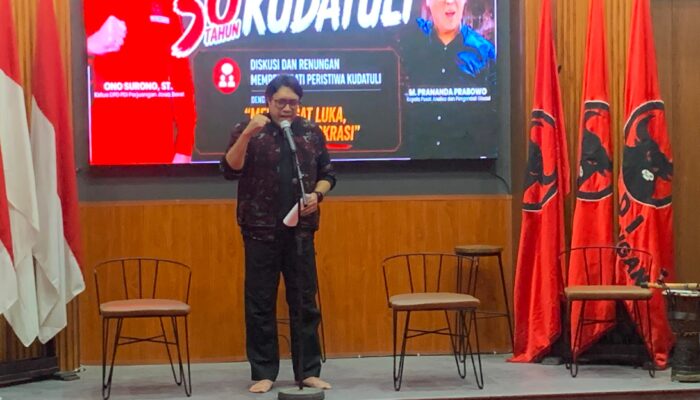 Peringati Kudatuli, Ono Surono Instruksikan Kader PDI Perjuangan Kawal Aspirasi Rakyat