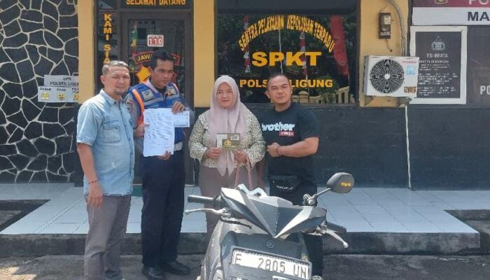 Dua Bulan Raib, Motor Milik Warga Maja Akhirnya Berhasil Ditemukan Polsek Ligung