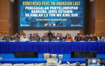 Sindikat Narkotika Internasional Dibongkar, 1,3 Ton Ketamine Disita di Perairan Natuna