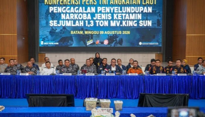 Sindikat Narkotika Internasional Dibongkar, 1,3 Ton Ketamine Disita di Perairan Natuna