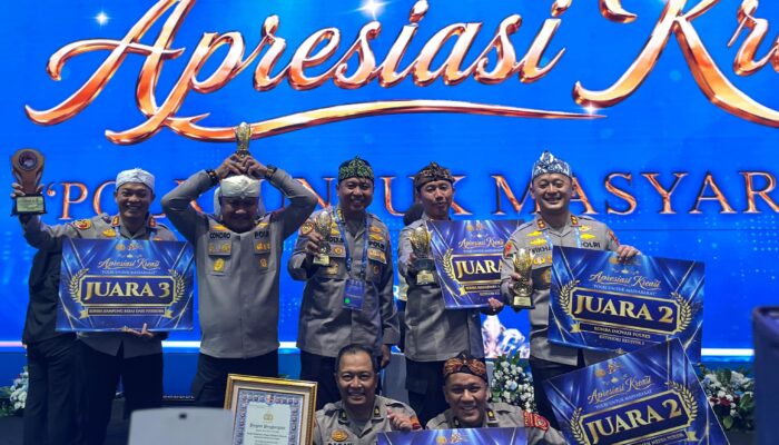 Polres Tasikmalaya Kota Juara 3 Kampung Bebas dari Narkoba Mabes Polri