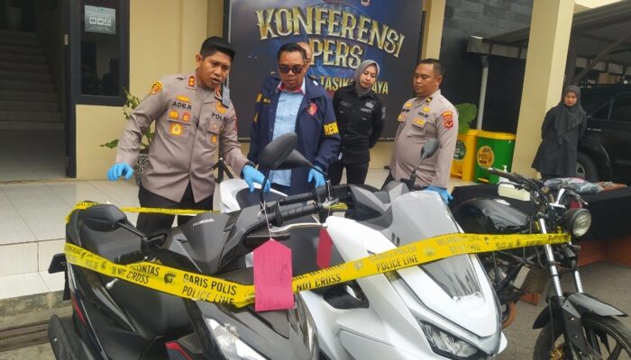Sekali Operasi, Polres Tasikmalaya Amankan Tiga Pelaku Curanmor