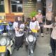Belasan Motor Honda Terparkir di Kantor Polisi Tasikmalaya